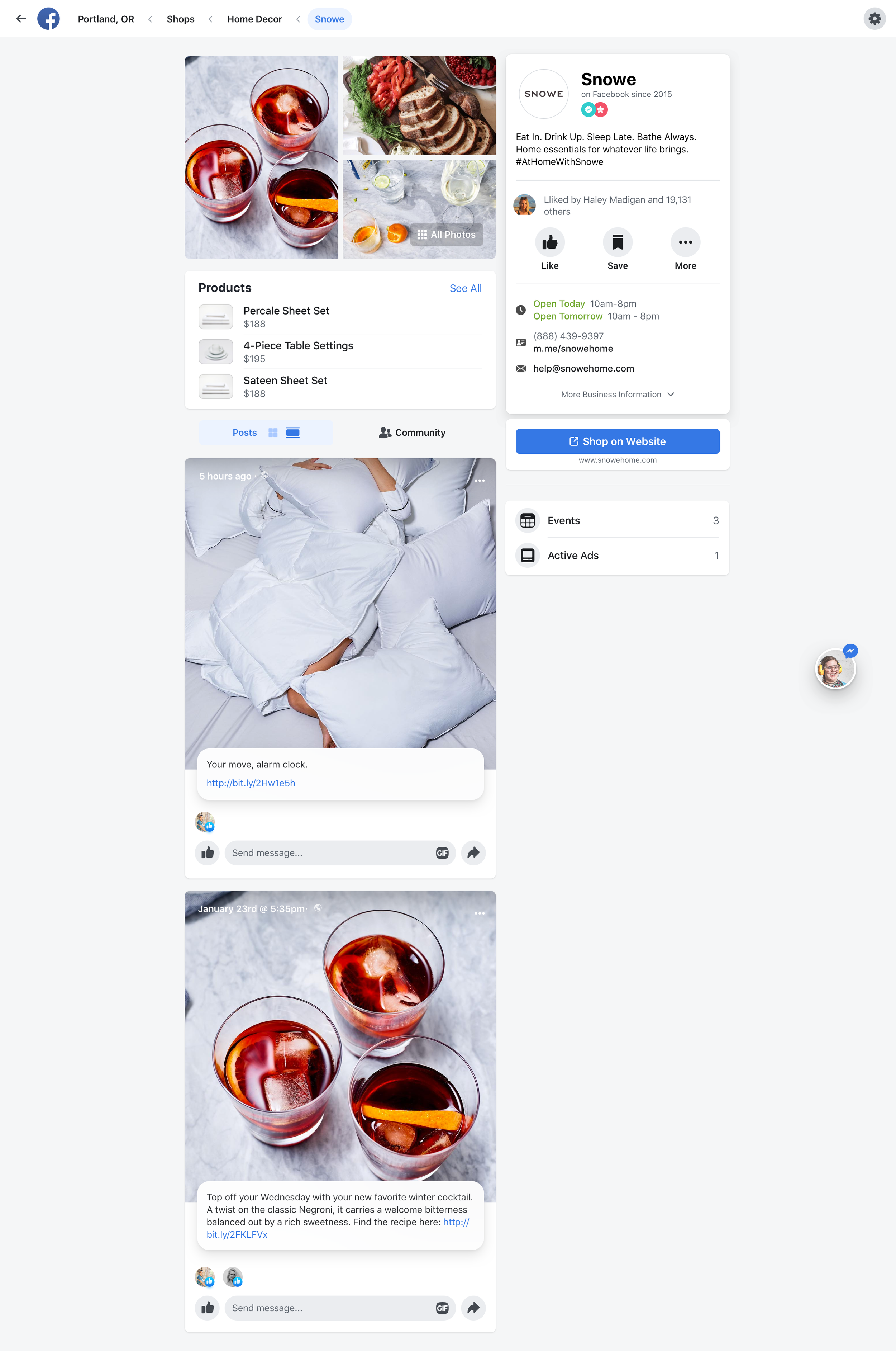 Expanded banner interaction concept