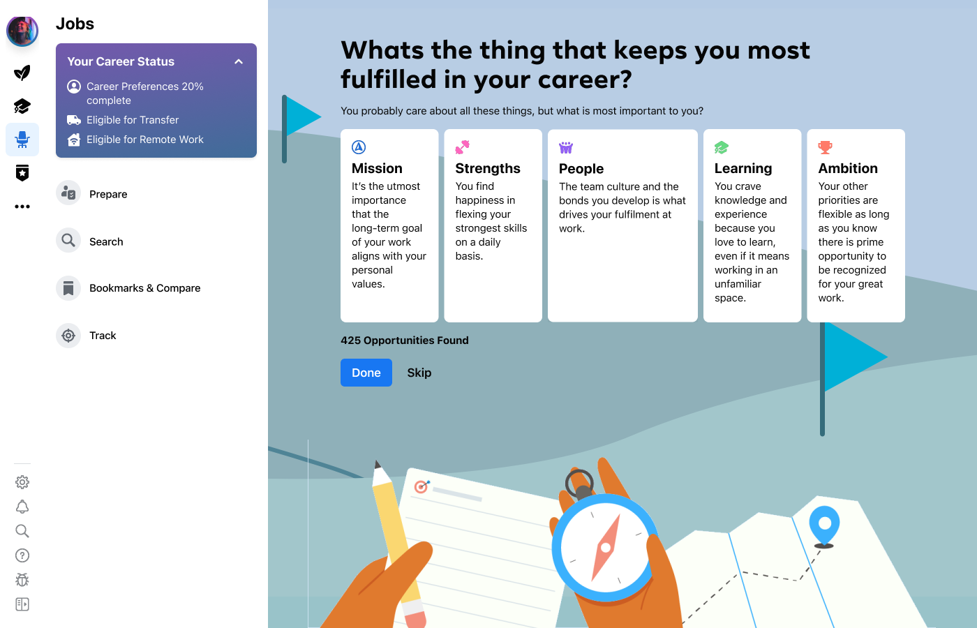 Jobs Prepare Motivation