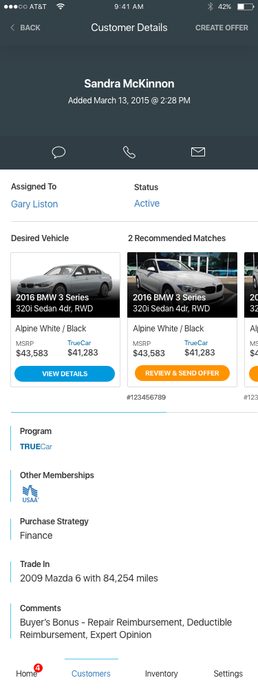 Customer qualification signals
