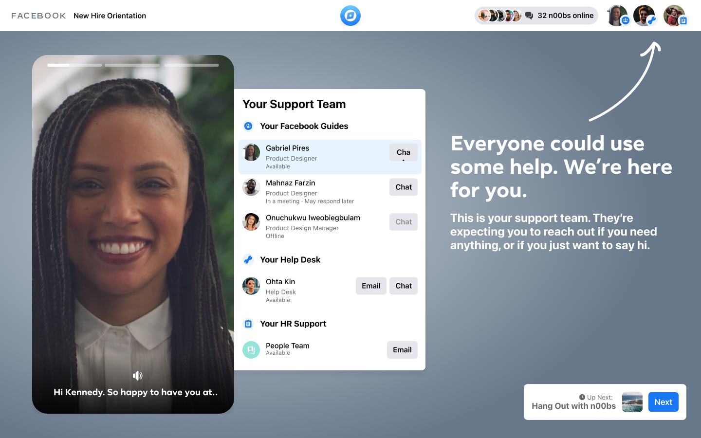 Onboarding experience overview