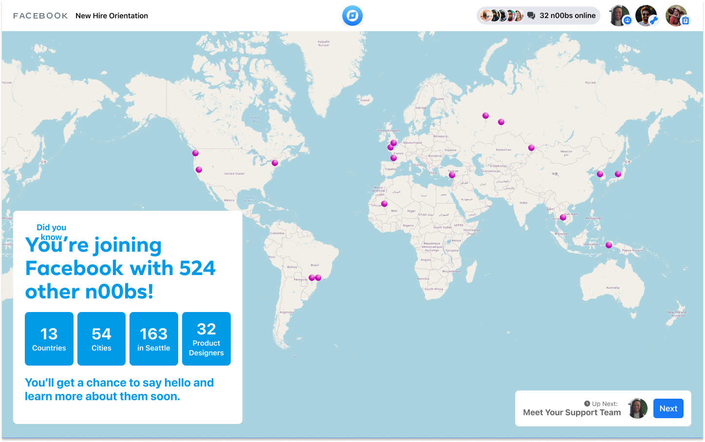 Detailed onboarding flow with chapter breakdowns